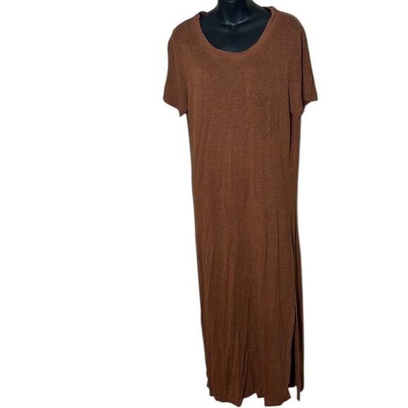 Outerknown Neptune tee shirt dress hemp tencel blend casual summer large - Picture 2 of 9